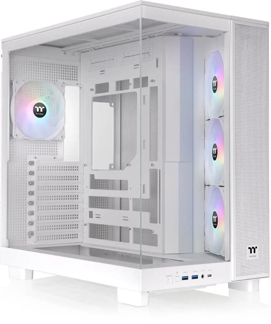 Корпус ATX Thermaltake View 380 XL TG ARGB, Midi-Tower, без БП,  белый [ca-11e-00m6wn-00]
